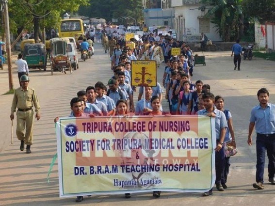 Nursing Students host massive rally on International Nurses Day